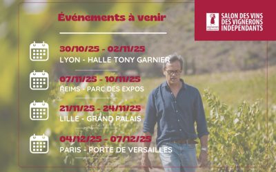 Dates des salons des vins des vignerons indépendants – 2025